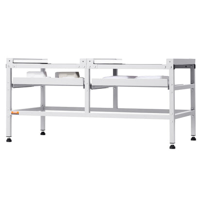 Tvättmaskinsstativ piedestal 48,5x25 tum 590LB med dubbelbricka