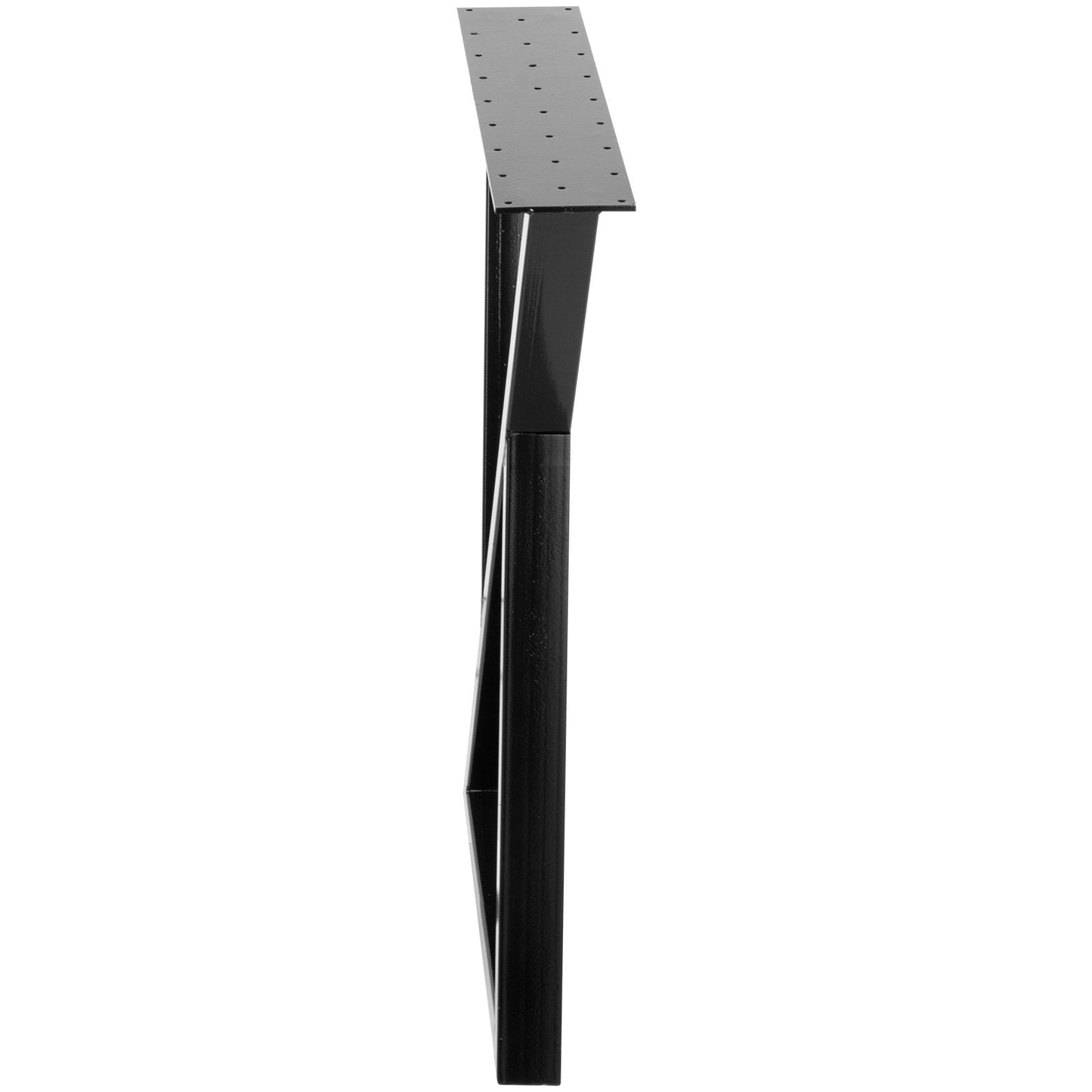 Metallbordsben Set med 2 matbordsben Svarta skrivbordsben 28” Höjd 24” Bredd Bänkben Soffbordsben 1763lbs Lastkapacitet Stålbordsben Kraftig bas Modern (Zig Zag Style)