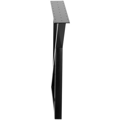 Metallbordsben Set med 2 matbordsben Svarta skrivbordsben 28” Höjd 24” Bredd Bänkben Soffbordsben 1763lbs Lastkapacitet Stålbordsben Kraftig bas Modern (Zig Zag Style)