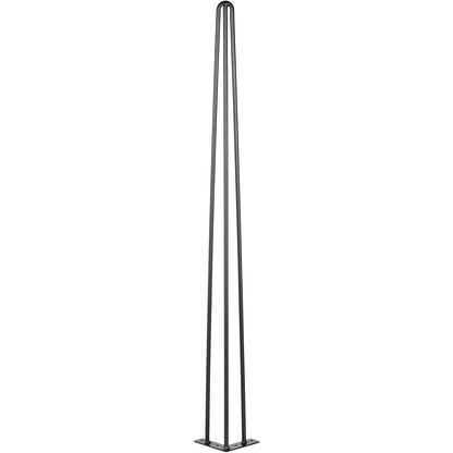 Hairpin Table Legs 36" Black Set of 4 Desk Legs 880lbs Load Capacity (Each 220lbs) Hairpin Table Legs 3 Rods for Bench Desk Table Chairs for Dining Room Table Carbon Steel DIY Heavy Duty Furniture Legs