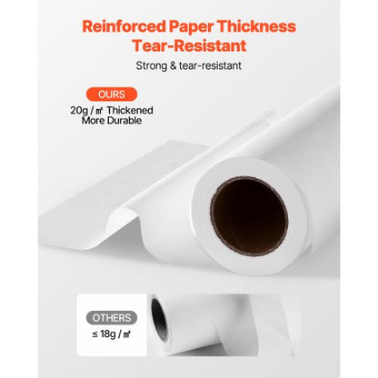 Nackstödspappersrullar 25 st 8,5"x125ft Crepe medicinskt undersökningspapper engångs |  EU
