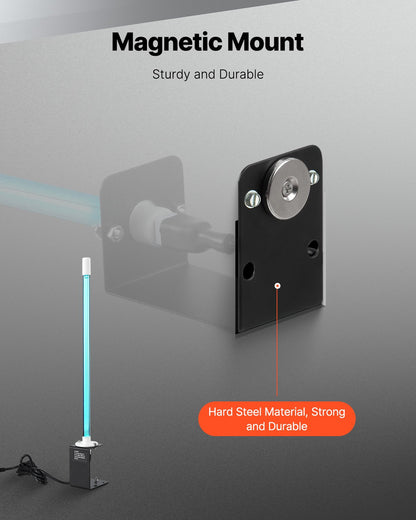 HVAC Air Purifier 25W 17 Inch UV Light Coil Cleaner with Magnet in Duct