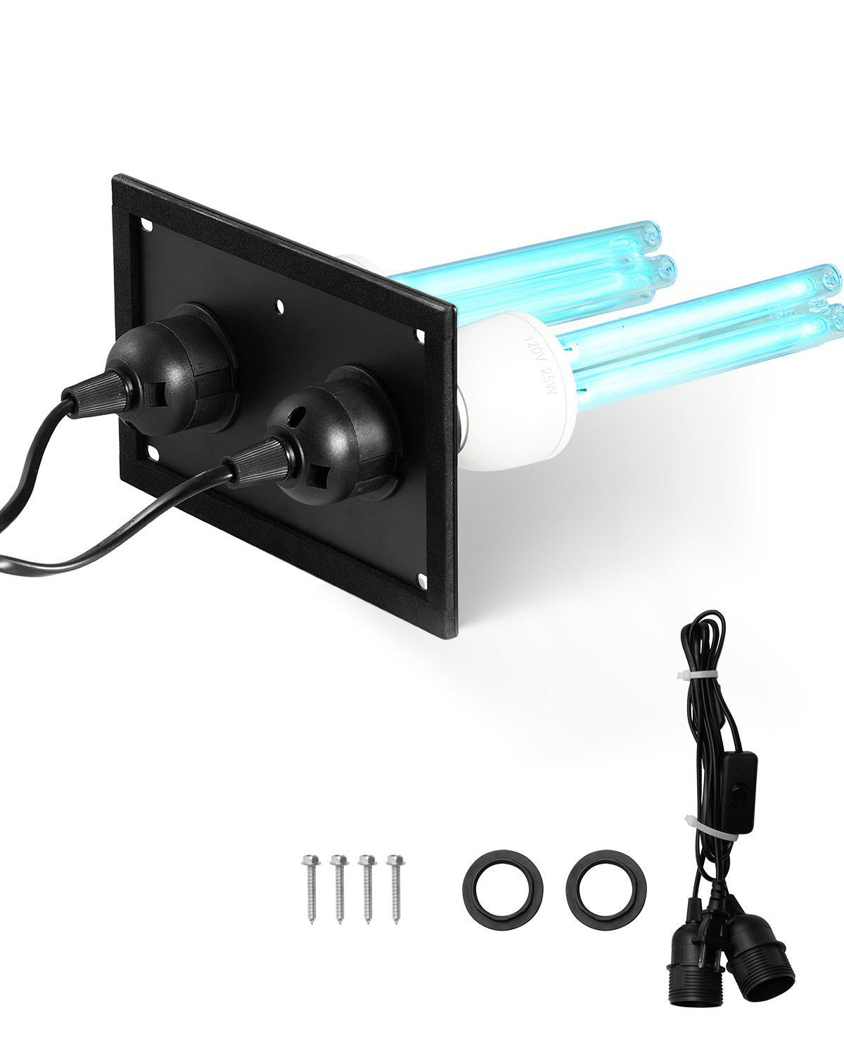 HVAC Air Purifier Whole House 50W 5 Inch UV Light In Duct For AC System