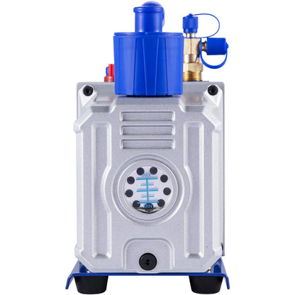10CFM 2-stegs vakuumpump, 1HP köldmedievakuumpump, luftkonditionering Dubbelstegs AC-konditionering för frysning av matförpackningar Bilreparation Vakuumevakuering(VP280)