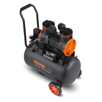 Luftkompressor 9,3 gallon 1800W 5,12 CFM@ 90PSI 70 dB Ultra tyst oljefri