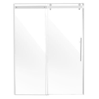 Frameless Shower Door 58-59" x 75" SGCC Tempered Glass 5/16" Chrome