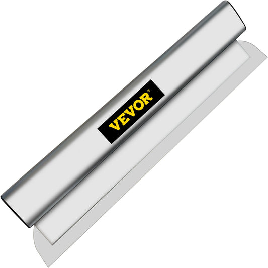 Drywall Skimming Blade, 24-tums utjämnande knock-down kniv, rostfritt stål spackel efterbehandlingsverktyg, slagkraftiga ändlock för Sheetrock Gips Gyprock Wall-board gipsskivor