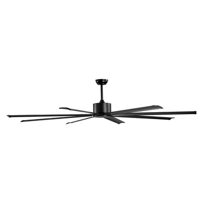 213 cm Takfläkt i aluminium Utan Ljus Fjärrkontroll DC Motor Svart