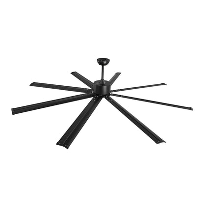 213 cm Takfläkt i aluminium Utan Ljus Fjärrkontroll DC Motor Svart