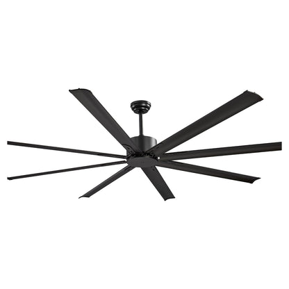 213 cm Takfläkt i aluminium Utan Ljus Fjärrkontroll DC Motor Svart