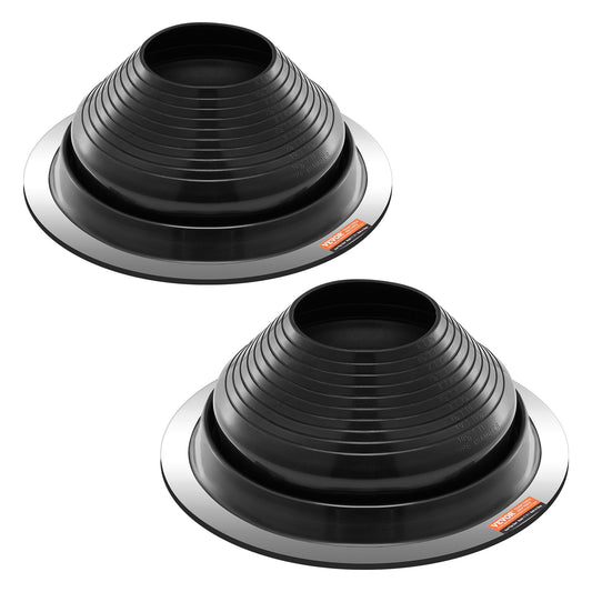 2 st Metalltakrör Blinkande stövlar Passar 6"-11" Pipe High Temp Black EDPM