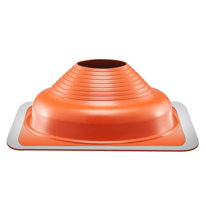 2pcs Metal Roof Pipe Flashing Boot Fits 6-1/4" - 11-3/4" Pipe Red Silicone