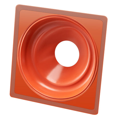 2pcs Metal Roof Pipe Flashing Boot Fits 6-1/4" - 11-3/4" Pipe Red Silicone