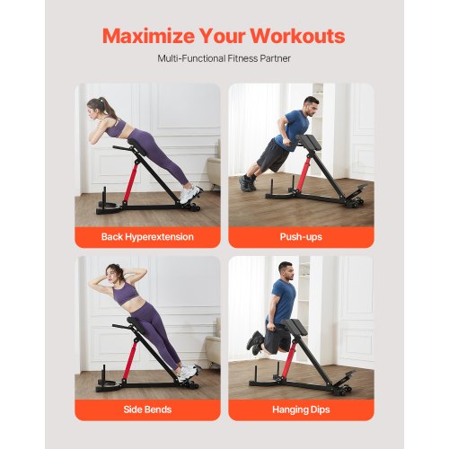 Roman Chair Back Extension Hyperextension Bench Multifunction Adjustable | EU