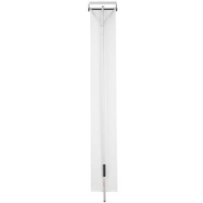Snow Gutter, 30ft Reach Aluminum Roof Shovel with Glide Cloth, Premium 19" Blade Snow Removal Tool, Secure on Roof with Roller Wheels, Anti-Slip Handle, Used for House Roofs, Car Snow, Wet Leaves