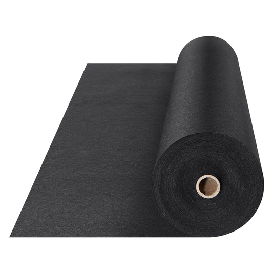 Non Woven Geotextile Fabric Under Gravel, 4x100FT 8OZ Driveway Fabric Landscape Fabric, Heavy Duty Weed Barrier Fabric, Ground Cover Weed Control Fabric, French Drains Drainage Fabric, Black