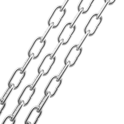 Zinkpläterad Proof Coil Chain Carbon Steel Chain Sling 3/16" x 10' 1100 lbs