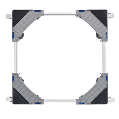 Mini-Kühlschrankständer, 180 kg Tragkraft, 4 stabile Füße, 4 feststellbare Lenkrollen, Waschmaschine und Trockner, multifunktionale verstellbare Basis für Waschmaschine und Kühlschrank, universelle mobile Basis
