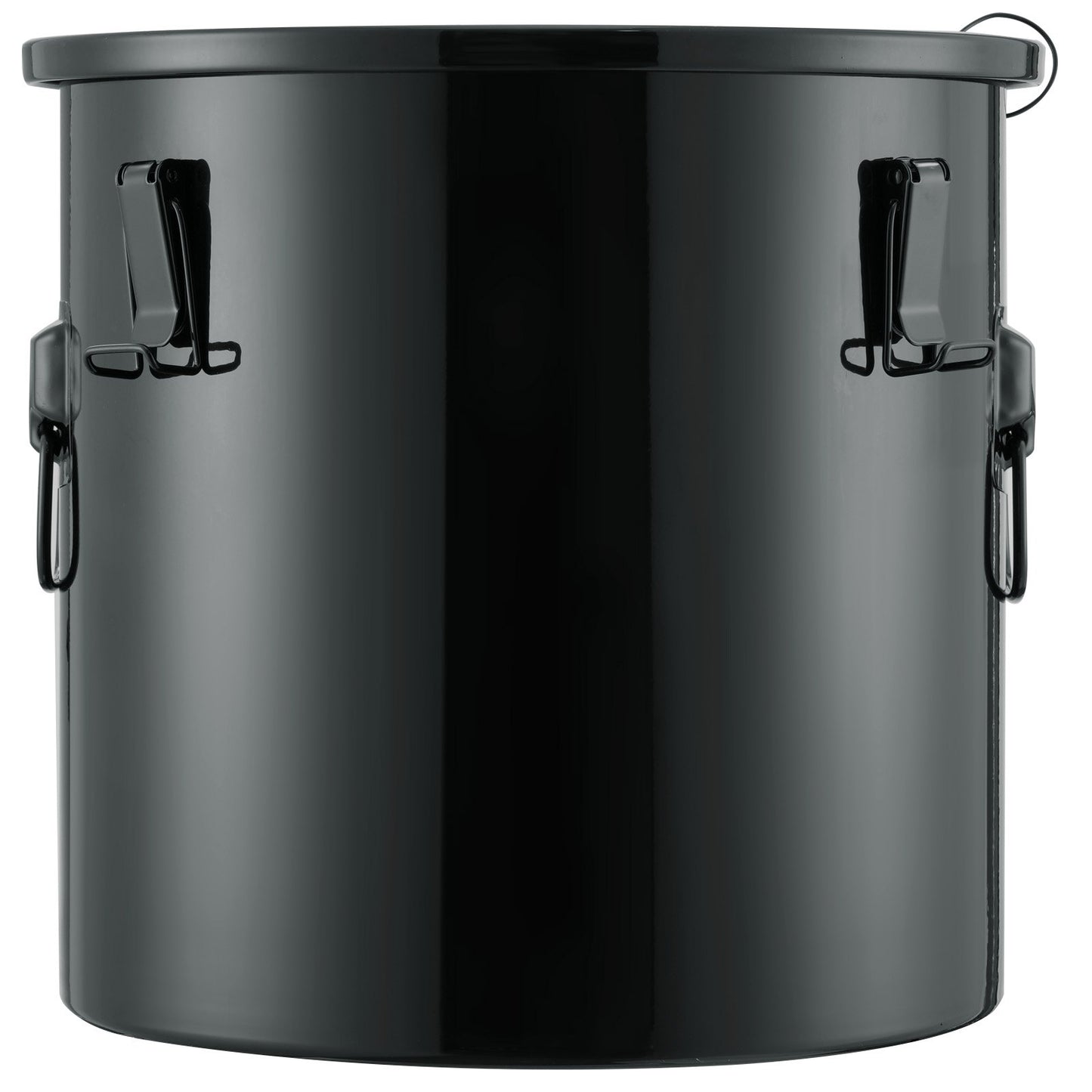 Fritös fetthink, 10 Gal Oljebortskaffning Caddy Rostfritt stål Fritös Oljehink Rostsäker beläggning, oljetransportbehållare med lock, låsklämmor, filterpåse för varm matlagningsoljefiltrering, svart