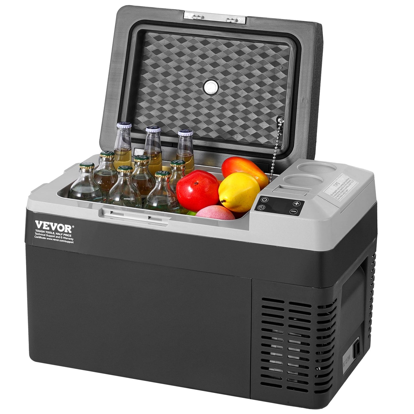 Bärbar Bil Kylskåp Frys Kompressor 25 L Single Zone för Bil Hem