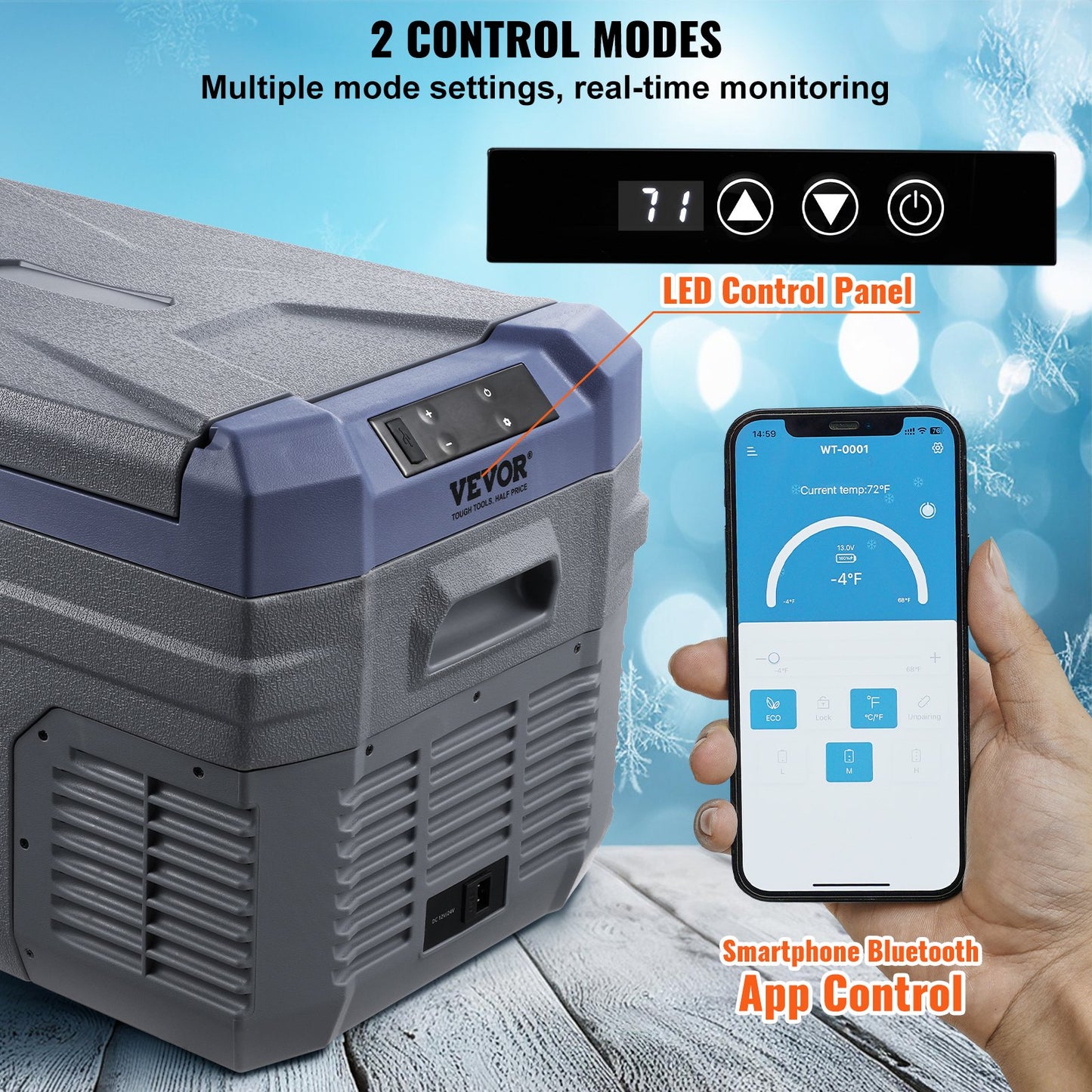 Tragbarer Autokühlschrank mit Gefrierfach, Kompressor, 30 l, Einzelzone, für Auto und Zuhause