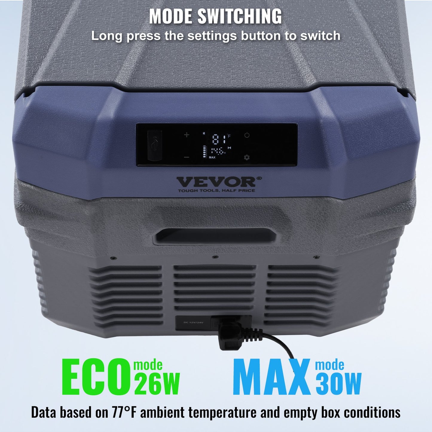 Tragbarer Autokühlschrank mit Gefrierfach, Kompressor, 30 l, Einzelzone, für Auto und Zuhause