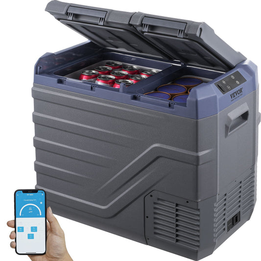 Portable Car Refrigerator Freezer Compressor 40 L Dual Zone for Motorhome