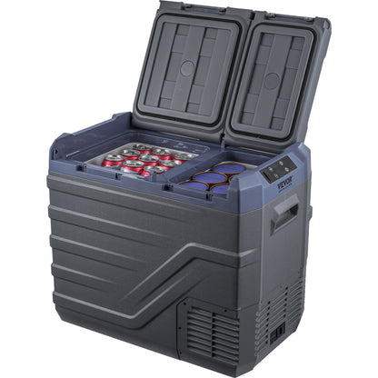 Portable Car Refrigerator Freezer Compressor 40 L Dual Zone for Motorhome