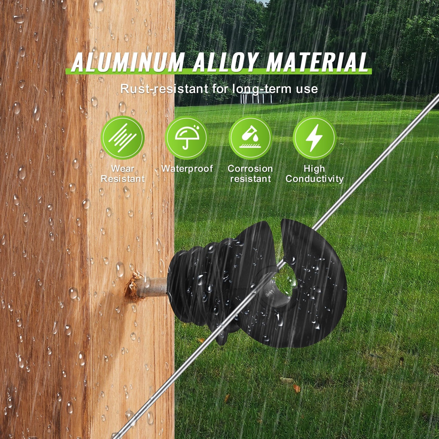 1640Ft 500M Aluminum Wire for Horse Livestock Electric Fencing