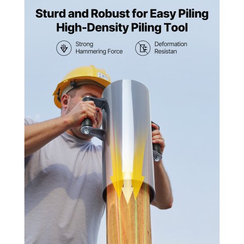 Manuell Stängselstolpsdrivare Kraftig T-stolpsstamp för Gård och Trädgård |  EU