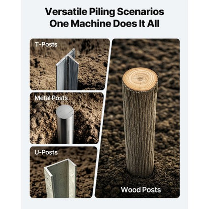 Manuell Stängselstolpsdrivare Kraftig T-stolpsstamp för Gård och Trädgård |  EU