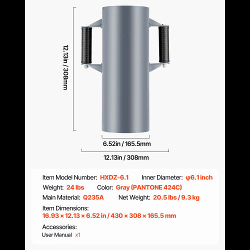 Manuell Stängselstolpsdrivare Kraftig T-stolpsstamp för Gård och Trädgård |  EU