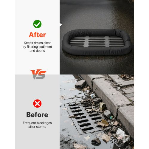 Sediment Filter Socks 4 pcs 5 inch x 10 feet Erosion Protection Drainage Protection | EU