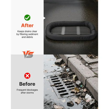 Sediment Filter Socks 4 pcs 5 inch x 10 feet Erosion Protection Drainage Protection | EU