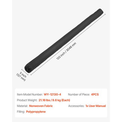 Sediment Filter Socks 4 pcs 5 inch x 10 feet Erosion Protection Drainage Protection | EU