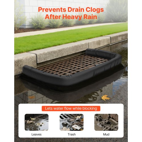 Sediment Filter Sock 5 inch x 10 feet Sludge Sock Erosion Control Sewer Protection | EU