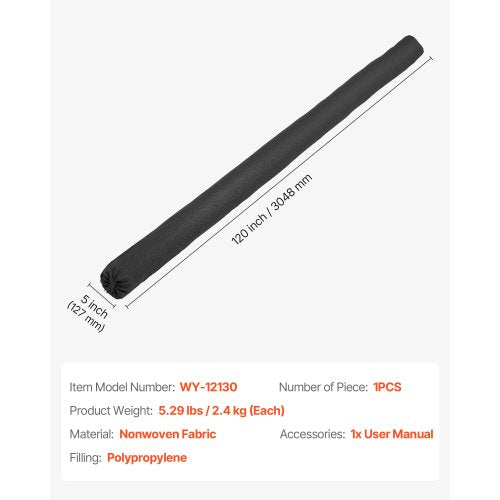 Sediment Filter Sock 5 inch x 10 feet Sludge Sock Erosion Control Sewer Protection | EU