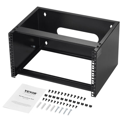 6U-Netzwerk-Rack zur Wandmontage, 14 Zoll/355,6 mm tiefes Server-Rack, 50 lbs/22,68 kg