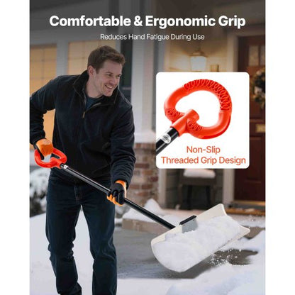 Plastic Snow Pusher 24 Inch Heavy Duty Winter Snow Plow for Driveway | EU