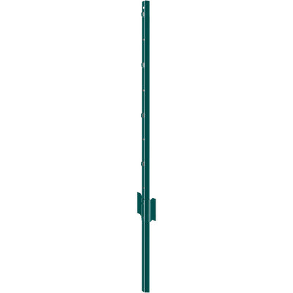 3 Foot Fence Post 10-Pack T-Post Heavy Duty Metal Fence Posts Green