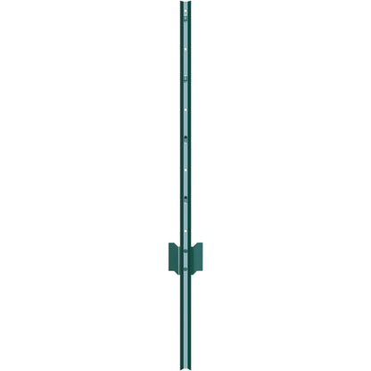 3 Foot Fence Post 10-Pack T-Post Heavy Duty Metal Fence Posts Green
