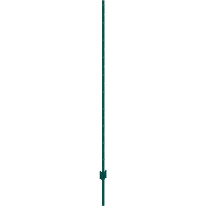 6 fot staketstolpe 6-pack T-stolpe Heavy Duty metall staketstolpar grön