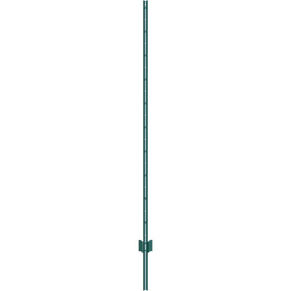 6 fot staketstolpe 6-pack T-stolpe Heavy Duty metall staketstolpar grön