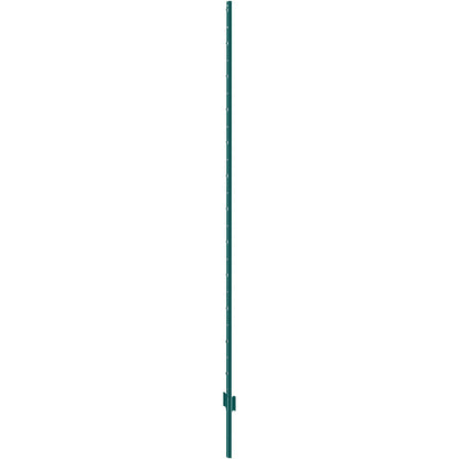 7 fot staketstolpe 10-pack T-stolpe Heavy Duty metall staketstolpar grön