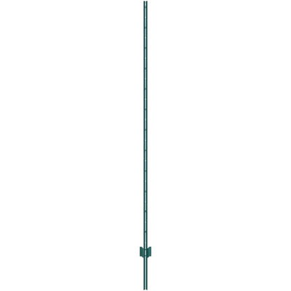 7 fot staketstolpe 10-pack T-stolpe Heavy Duty metall staketstolpar grön