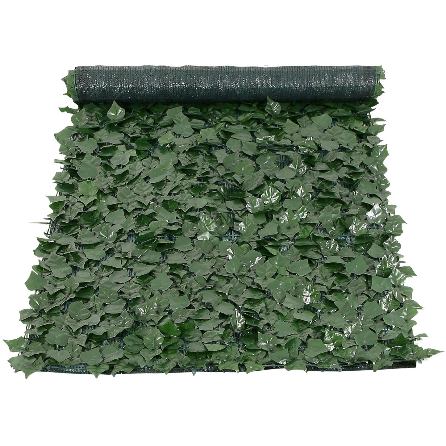 Ivy Privacy Fence, 990 x 2490 mm Artificial Green Wall Screen, Greenery Ivy Fence with Mesh Fabric and Reinforced Joint, Fake Hedges Vine Leaf Decoration for Outdoor Garden, Backyard