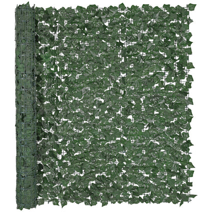 Ivy Privacy Fence, 1500 x 2490 mm Artificial Green Wall Screen, Green Ivy Fence with Reinforced Joint, Faux Hedges Vine Leaf Decoration for Outdoor Garden, Yard, Patio Decor