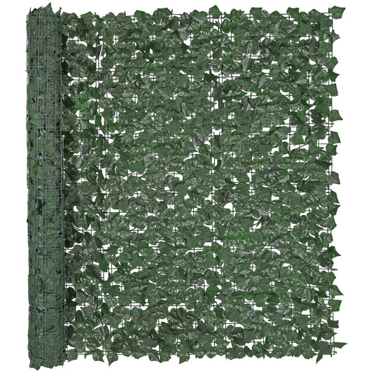 Ivy Privacy Fence, 1500 x 2490 mm Artificial Green Wall Screen, Green Ivy Fence with Reinforced Joint, Faux Hedges Vine Leaf Decoration for Outdoor Garden, Yard, Patio Decor