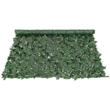 Ivy Privacy Fence, 1500 x 2490 mm Artificial Green Wall Screen, Green Ivy Fence with Reinforced Joint, Faux Hedges Vine Leaf Decoration for Outdoor Garden, Yard, Patio Decor