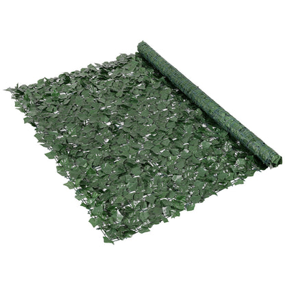 Ivy Privacy Fence, 1500 x 2490 mm Artificial Green Wall Screen, Green Ivy Fence with Reinforced Joint, Faux Hedges Vine Leaf Decoration for Outdoor Garden, Yard, Patio Decor